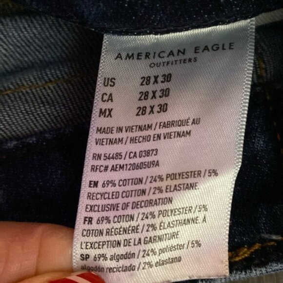 American Eagle Jeans Sz 28/30 Athletic Skinny - Picture 7 of 12